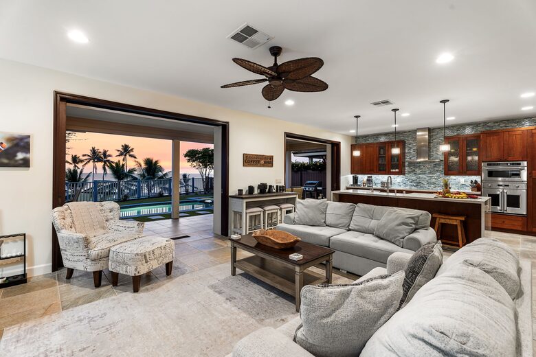 Family Room with Ocean Views