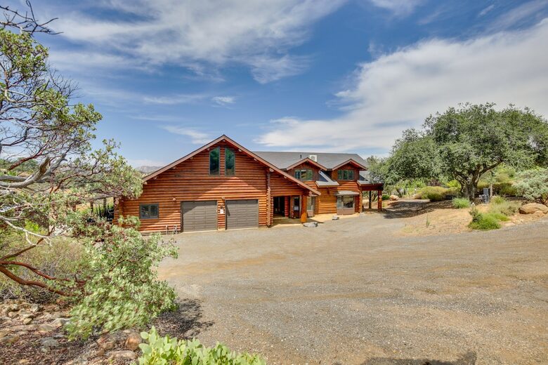 Elegant Mountain Hideaway | 27 Acres of Serenity & Entertainment - Alpine, California