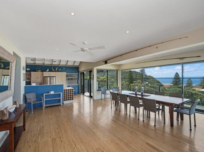 Dining area and kitchen