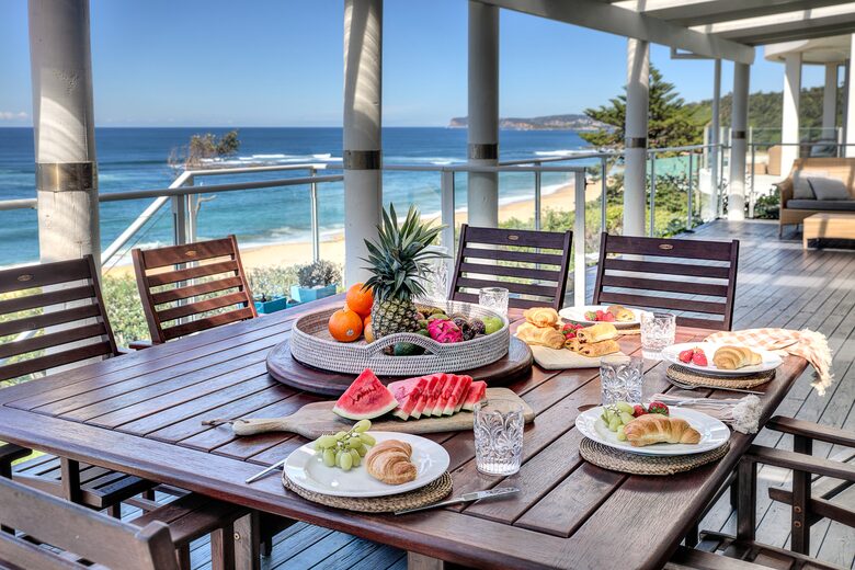 Seaside Sanctuary with Direct Beach Access & Panoramic Ocean Views - Forresters Beach, Australia