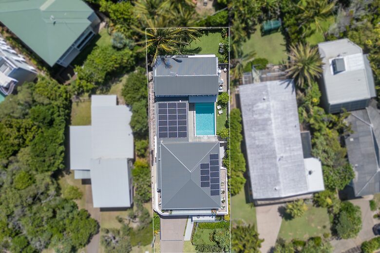 Aerial view of property