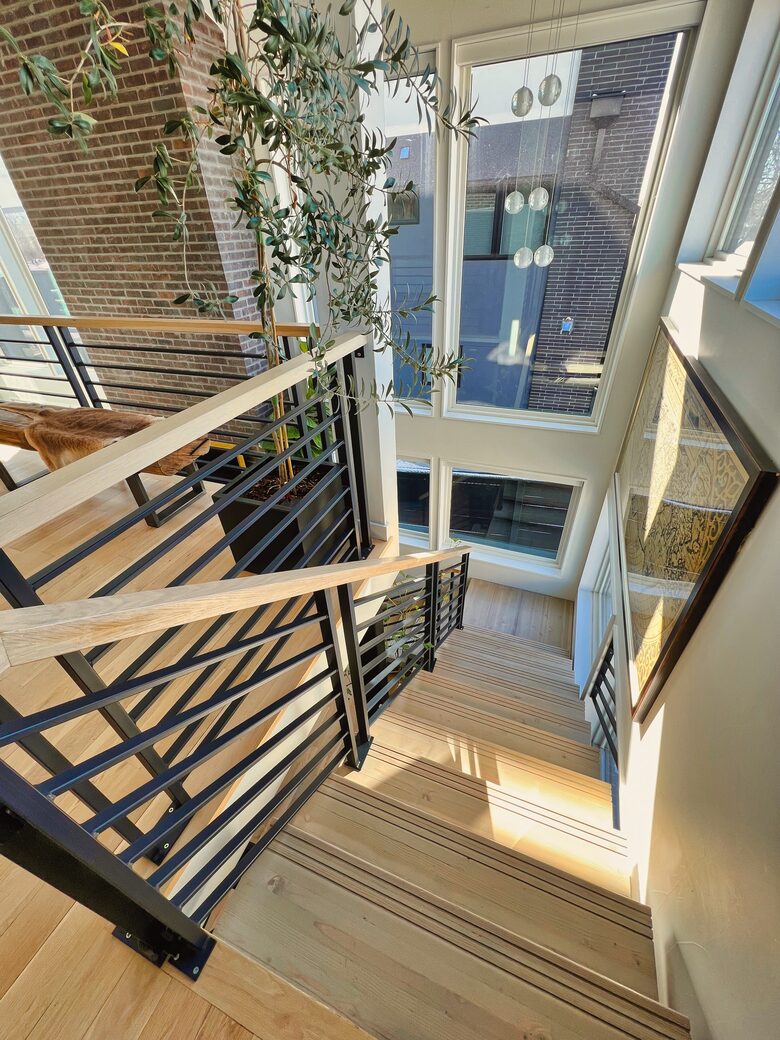Another view from stairway leading to main floor