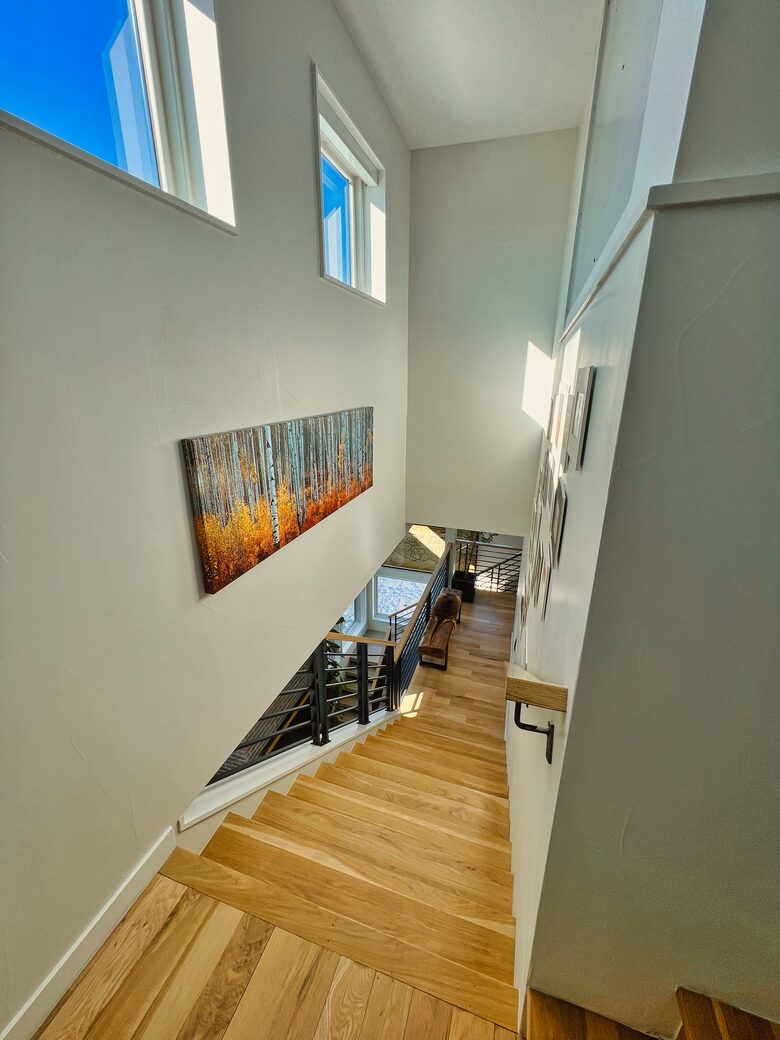 Stairway view leading out of the master bedroom