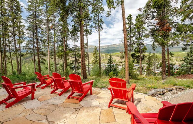 Back patio with views