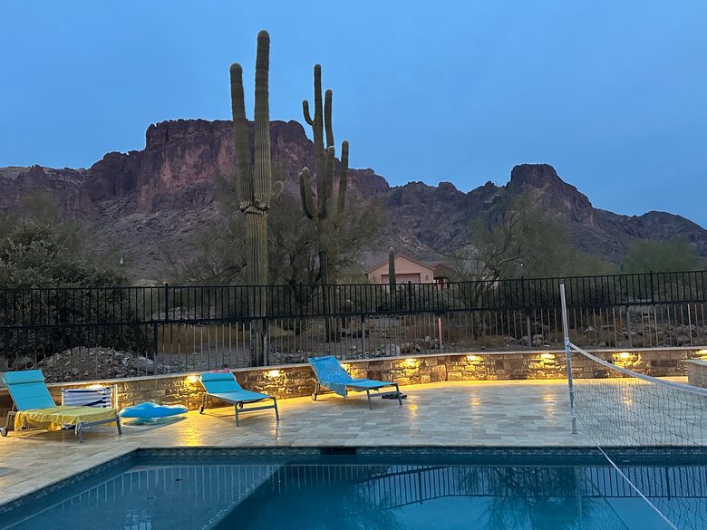 Mountain-Framed Private Estate with Entertainment Pavilion & Outdoor Oasis - Apache Junction, Arizona