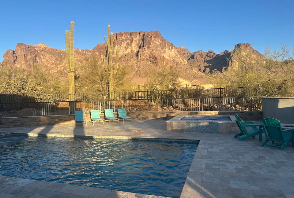 Mountain-Framed Private Estate with Entertainment Pavilion & Outdoor Oasis - Apache Junction, Arizona