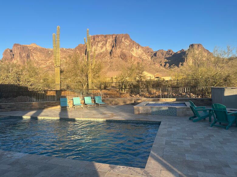 Mountain-Framed Private Estate with Entertainment Pavilion & Outdoor Oasis - Apache Junction, Arizona