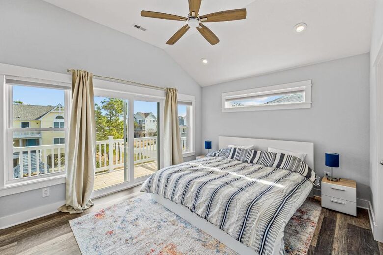 Master bedroom 1 with King bed
