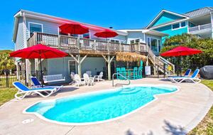 Oceanview Retreat with Private Pool & Tiki Bar - Emerald Isle, North Carolina