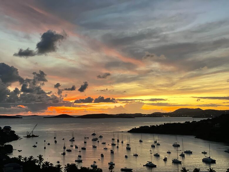 Sunset from the deck