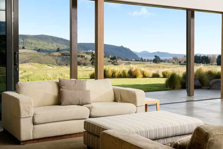 Stunning Vistas of golf course and lake