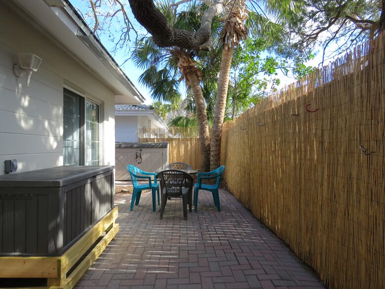 Private backyard.