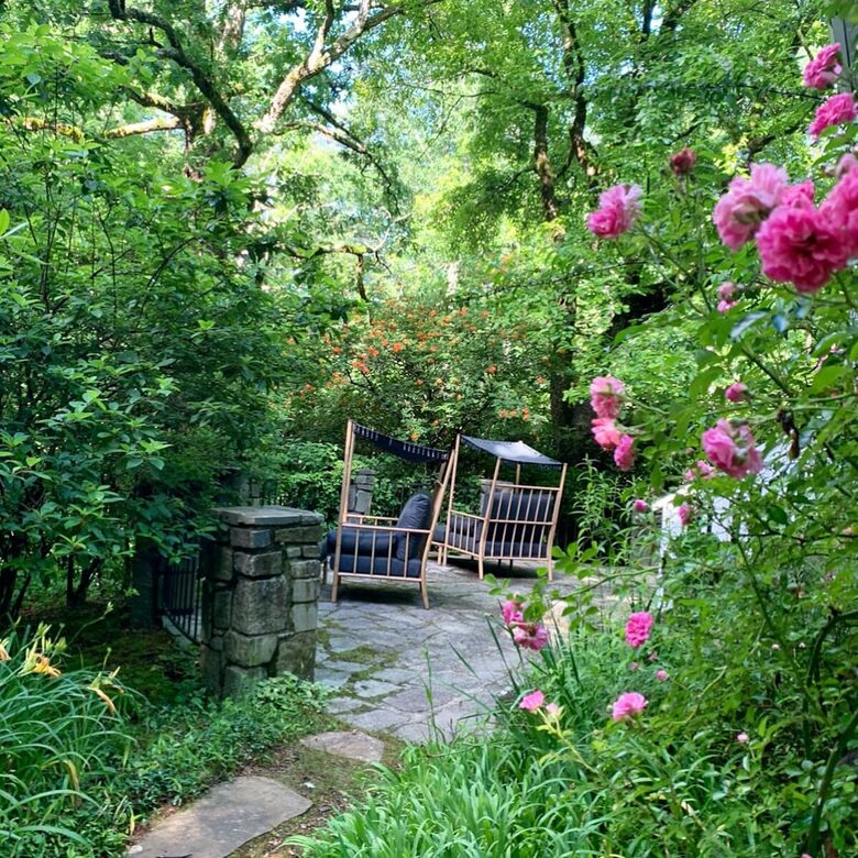 Stone Patio Porch Back