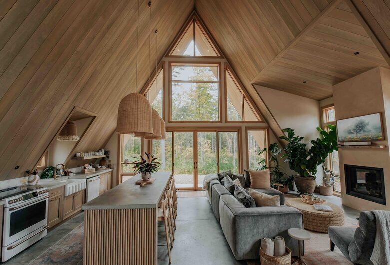 A-Frame Comfort and Design in the Heart of Maine’s Mountains - Bethel, Maine