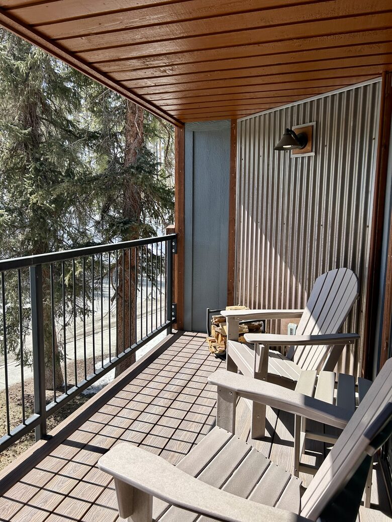 Enjoy the view from your private deck