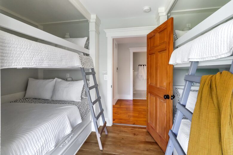 First of two second floor two sets of bunk beds bedroom