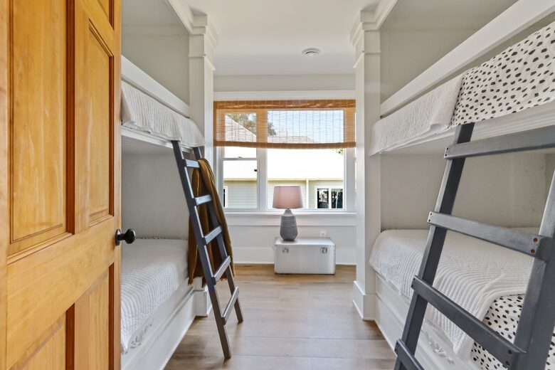 First of two second floor two sets of bunk beds bedroom