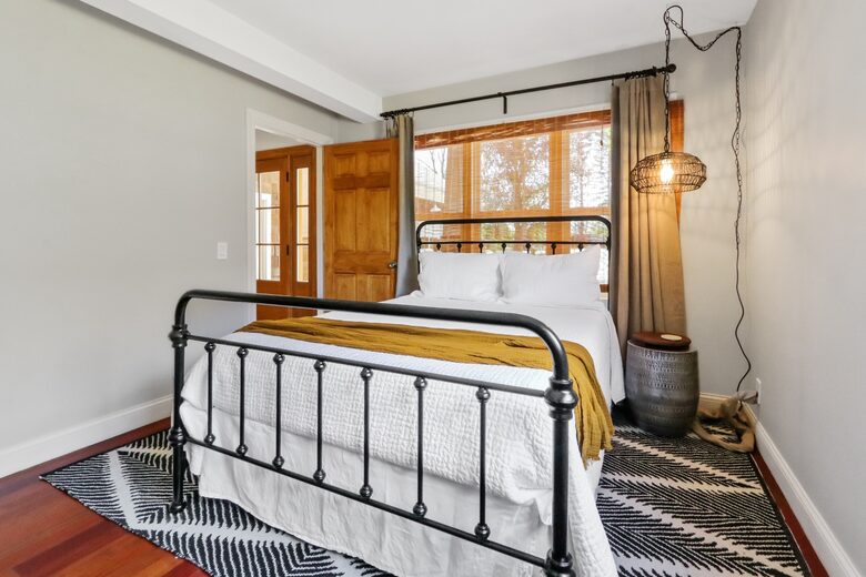 Second of two first floor bedrooms with Queen size bed