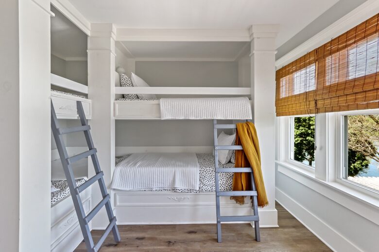 Second of two second floor two sets of bunk beds bedroom