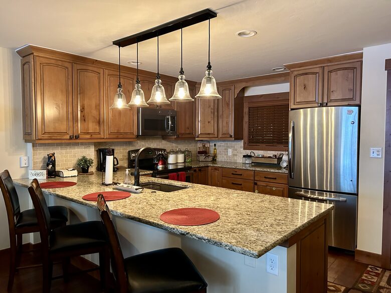 Fully stocked kitchen