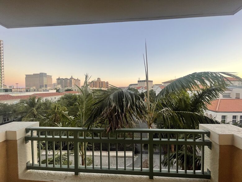 View from balcony