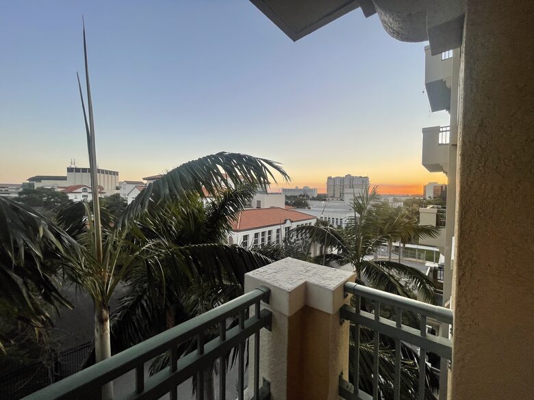 View from balcony
