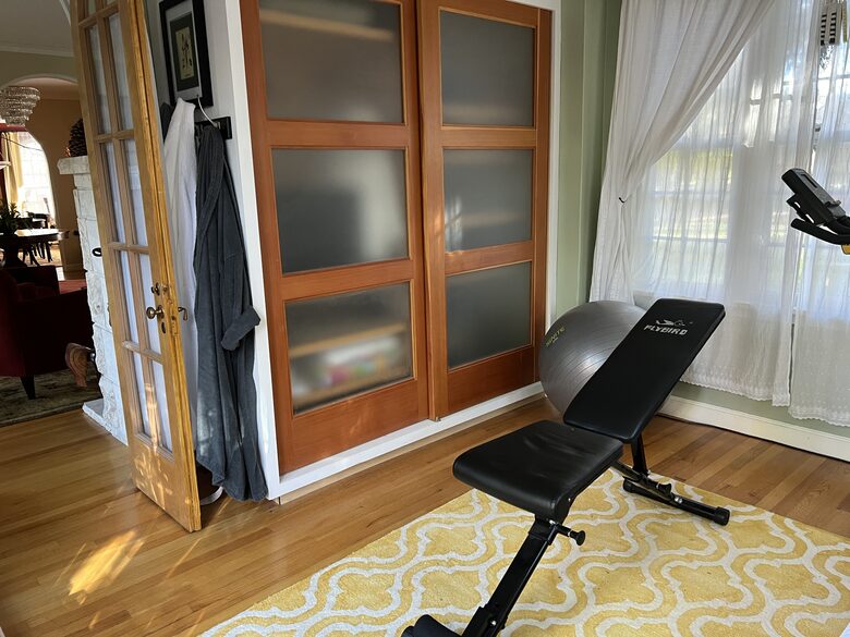 The Combo Room' closet & work out bench