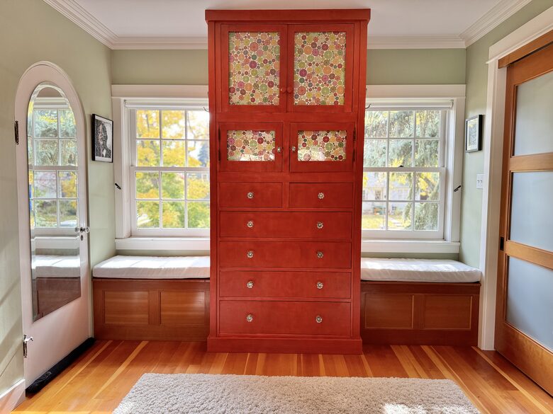 The Main Bedroom over looks the front lawn
