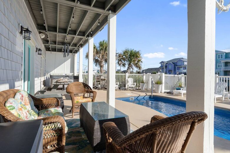 Coastal Elegance with Ocean Views & Private Pool Retreat - Emerald Isle, North Carolina