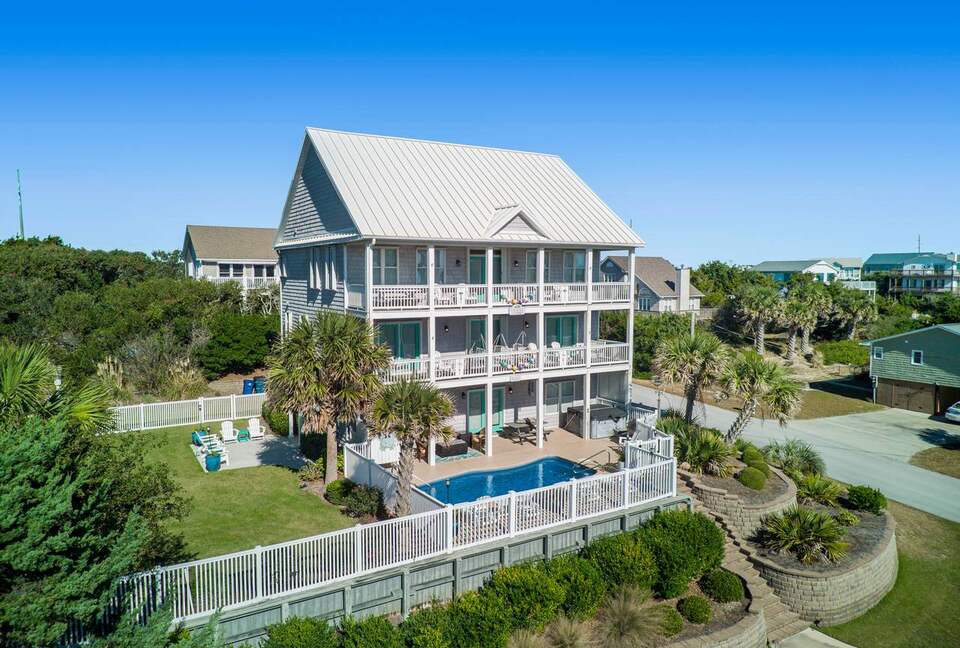 Coastal Elegance with Ocean Views & Private Pool Retreat - Emerald Isle, North Carolina