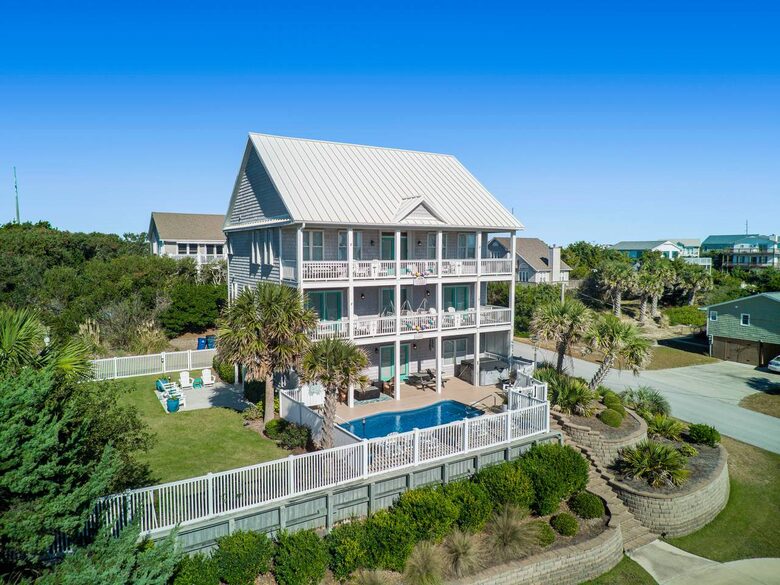 Coastal Elegance with Ocean Views & Private Pool Retreat - Emerald Isle, North Carolina