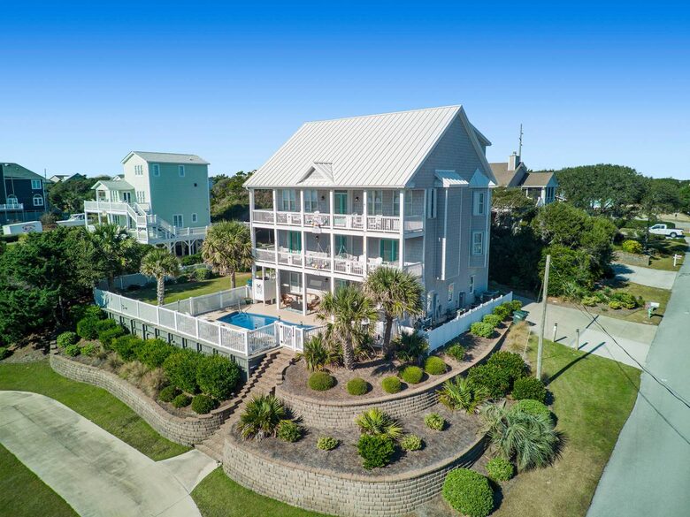 Coastal Elegance with Ocean Views & Private Pool Retreat - Emerald Isle, North Carolina