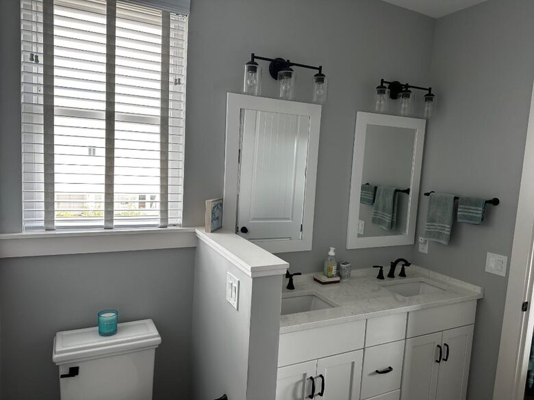 Master Bathroom Dual Sinks