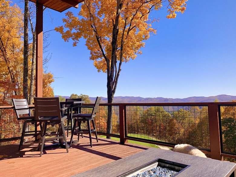 Back Deck view in the Fall