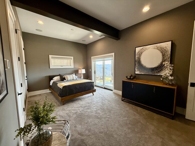 Queen Bedroom with Deck Access and Views