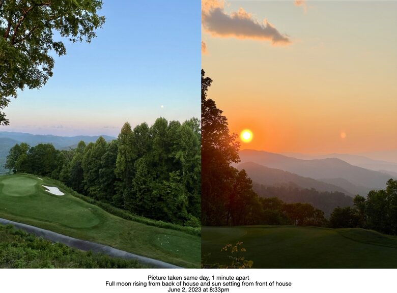 Same Day, Same Time Picture - Front & Back of House