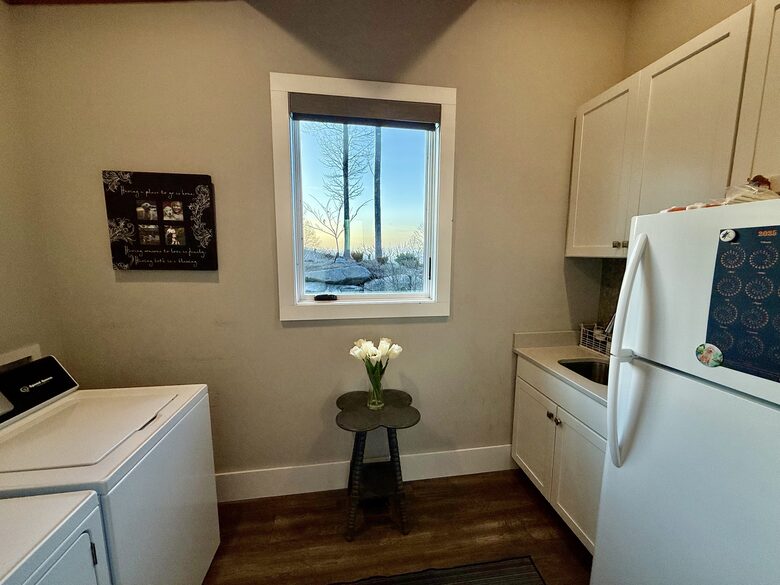 Laundry with Extra Fridge