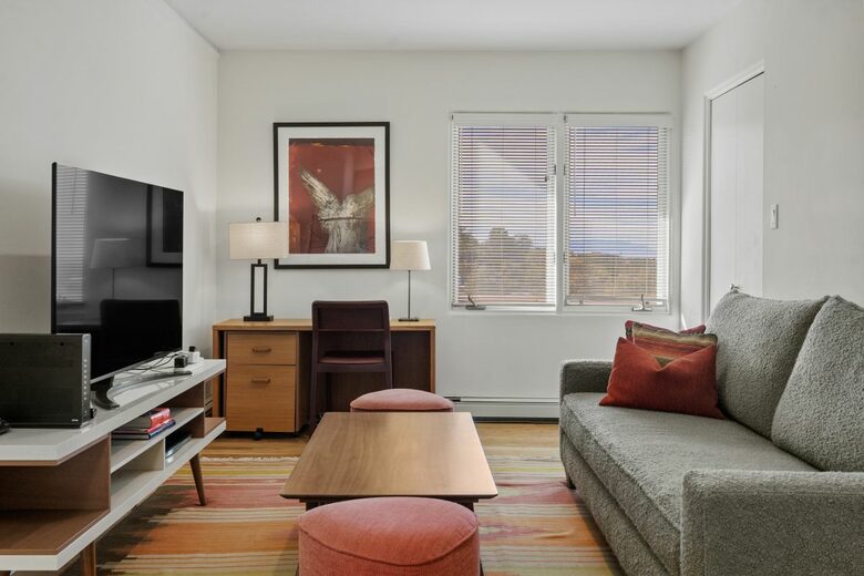Upstairs living area