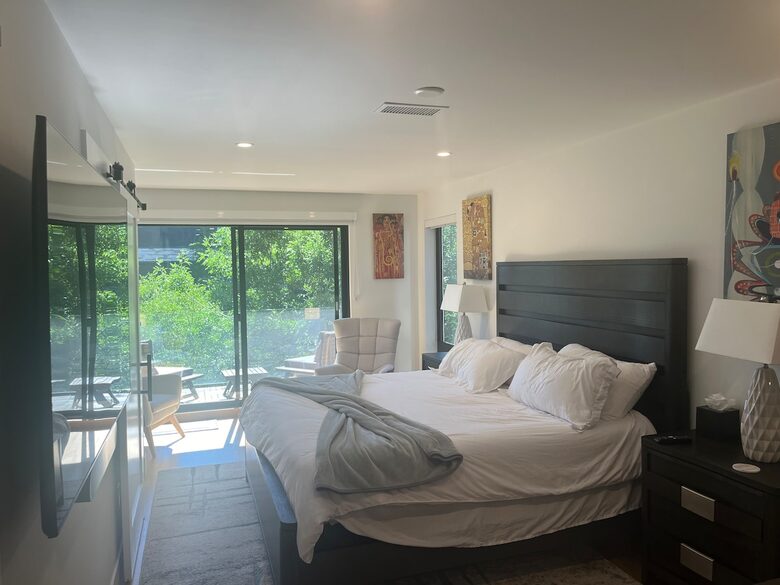 1st Master bedroom with deck