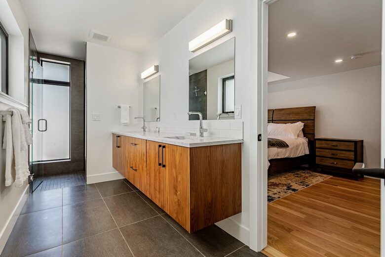 2nd Master bedroom with full bathroom and walk in shower