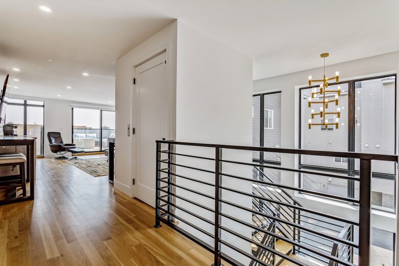 Third floor stairs, elevator and common area