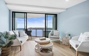 Lounging with ocean views