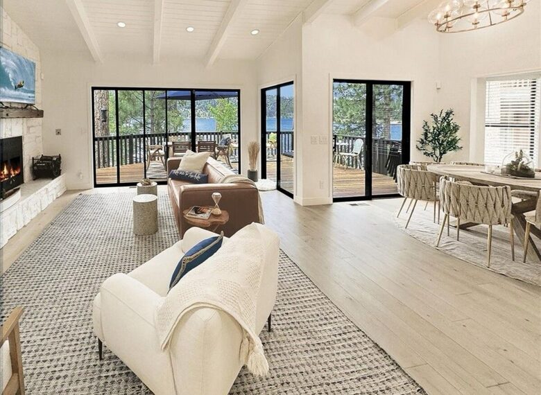Lakeside Modern Luxury with Private Beach & Dock - Big Bear Lake, California