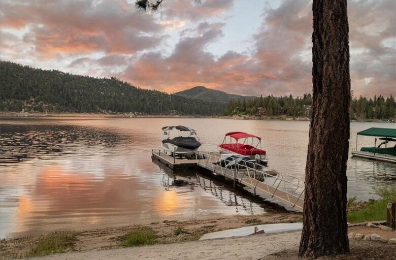 Lakeside Modern Luxury with Private Beach & Dock - Big Bear Lake, California