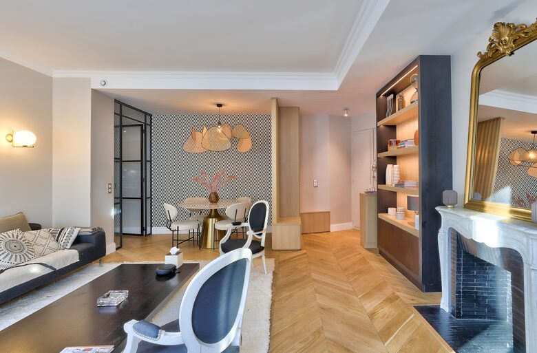 Designer-Enhanced Apartment in the Golden Triangle - Paris, France