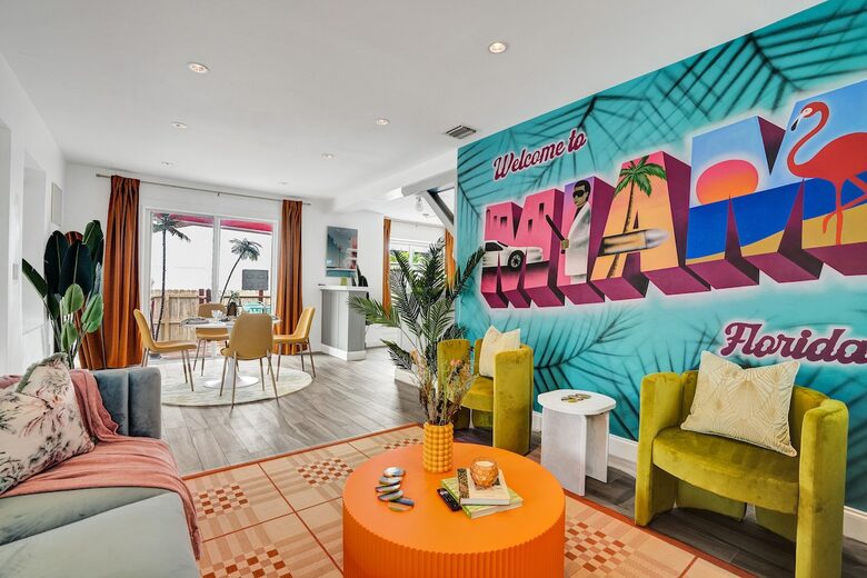 Retro Chic Miami Escape with Private Pool - Miami, Florida