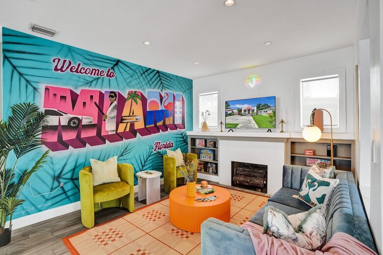 Retro Chic Miami Escape with Private Pool - Miami, Florida