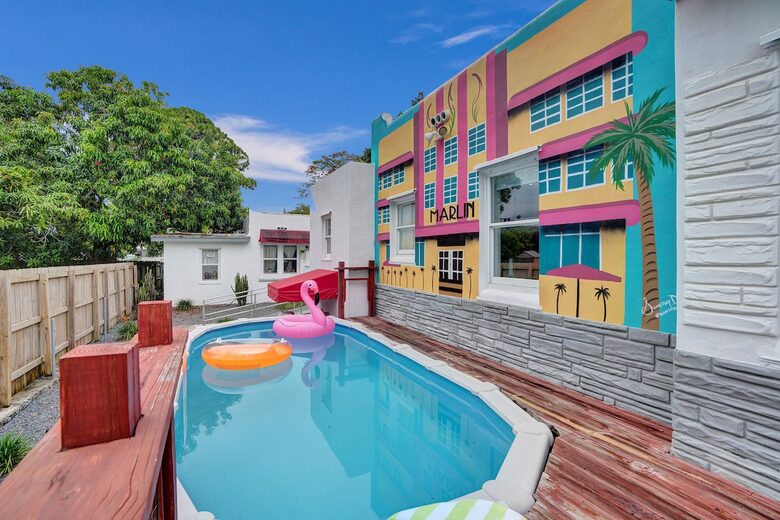 Retro Chic Miami Escape with Private Pool - Miami, Florida