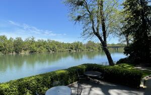 View from the lower patio