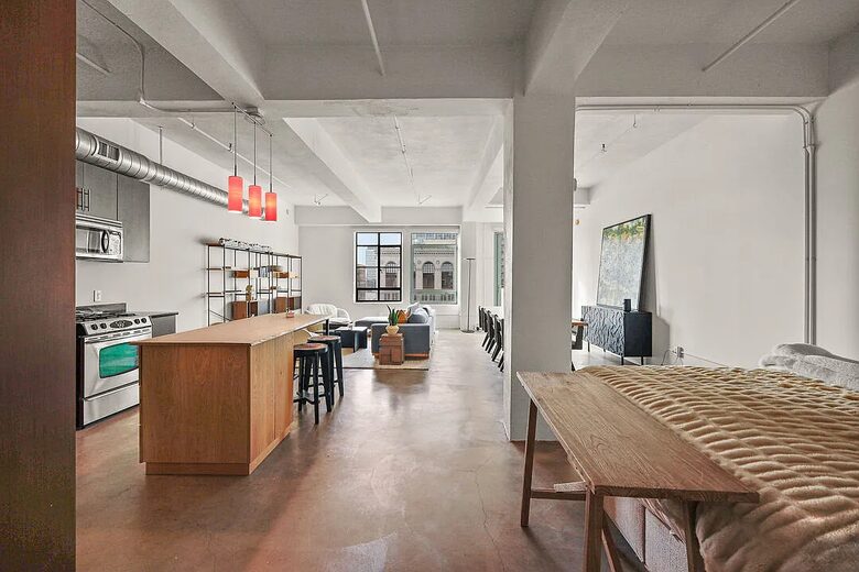 Iconic Eastern Columbia Loft with Balcony and City Views - Los Angeles, California